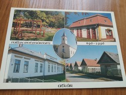 Régi képeslap, Atkár, Millecentenárium 896-1996,  postatiszta