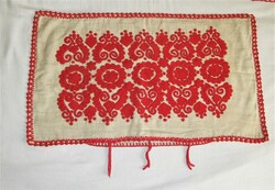 Decorative cushion cover embroidered with Torockó written pattern - 71 x 41 cm