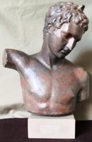 Marathon Efivos (Efebe) kézzel készített öntött kő büszt, mellszobor – 753.