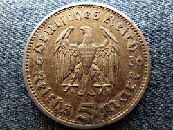 Németország Paul Von Hindenburg (1847-1934) ezüst 5 birodalmi márka 1936 A (id13855)