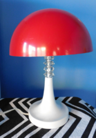 Retro két izzós piros gomba lámpa