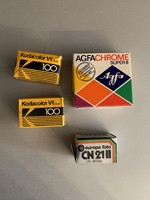 Kodacolor and agfa chrome super 8 film