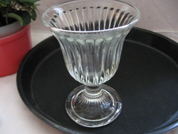 Antique goblet with ribbed base
