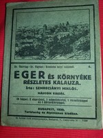 1930.Antik Szmrecsányi Miklós : Eger és környéke részletes kalauza
