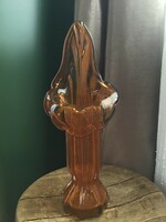 Old large-sized Art Nouveau style crystal glass vase