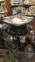 Art Deco stílusban ezüst asztali hamutartó kerek forma.