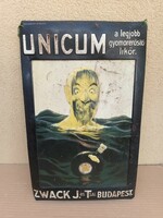 Régi Unicum-os Lemeztábla