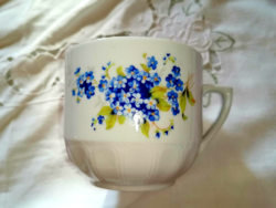 Forget-me-not retro porcelain mug