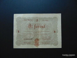 Kossuth bankó 5 forint 1848 barna betű