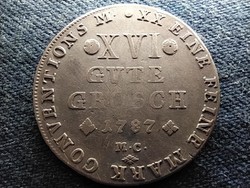 Német Államok Brunswick-Wolfenbüttel II. Károly ezüst 16 Gute Groschen 1787 (id64490)