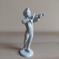 Káldor Aurél Hólloháza figurine of a boy with a violin