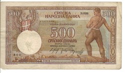 500 dinár 1942 Szerbia