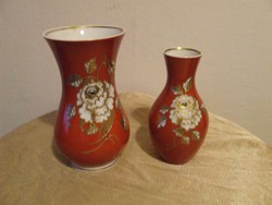 Schaubach kunst and wallendorf red vases