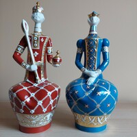 Saint István of Hollóháza and Queen Gisella porcelain figurines