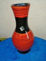 Iparművész mázas kerámia váza 30 cm (3/d)
