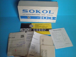Sokol rádió doboza, és minden papírja 1978 ból