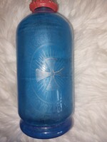 Antik kék gyógyszertári szódásüveg magasság 28cm