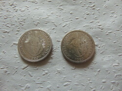 Madonnás ezüst 2 pengő 1929 2 darab LOT !!!