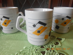 Zsolnay musical note pattern mug