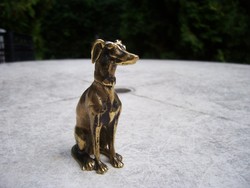 Old copper dog figure