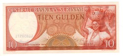 10 gulden 1963 Suriname UNC
