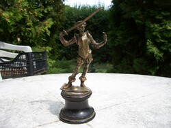 Antique Don Quixote copper statue