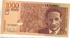 1000 mil pesos 2014 UNC Kolumbia