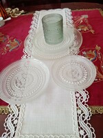8 db Skandináv / finn Nuutajarvi - Wertsila ( Iittala ) üveg tányér, váza  Oiva Toikka