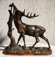 Pierre Jules Mene French huge deer statue, beautiful workmanship. Ganz casting