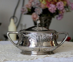 Beautiful Art Nouveau silver-plated bonbonier, marked bmf asii