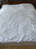 G beautiful snow white two person quilt or bedspread
