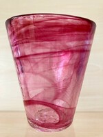 Swedish kosta boda mine glass - pink color