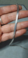 Lapos, széles ezüst nyaklánc - 50 cm