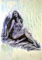 Péter Rubint ávrahám (1958 -) purple nude