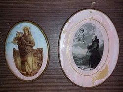 Antik 3db kis kép réz keretben 1800-as évek 14.5cm és 11cm.1ft-ról nincs minimálár
