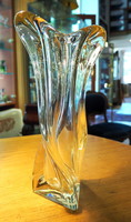 Lux Glass különleges, csavart üvegváza