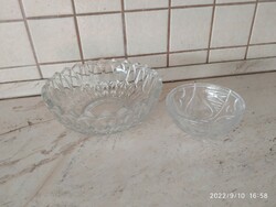2 crystal serving bowls for sale!
