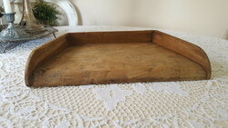 Antique French vintage style wooden cutting board with vegetable chopping sides