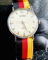 Technos Antimegnetic Swiss Hand Winding Authentic 2398 Cal. Men's Vintage Watch