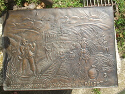 The immortalization of Attila József's poem by Dezső Géza Fekete in relief.