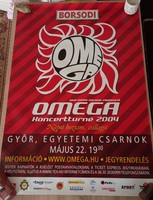OMEGA poszter: Napot hoztam, csillagot koncertturné 2004, Győr