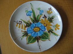 Hand painted majolica plate hand painted