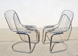 Csővázas/drótpálcás retró design székek