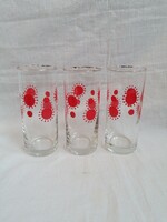 3 Centrum varia patterned glass cups