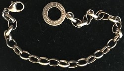 Thomas sabo - silver bracelet - charm - length 18 cm, eye width: 0.5 cm