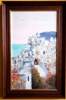 Greek village painting