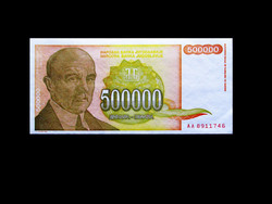 UNC - 500 000 DINÁR - JUGOSZLÁVIA -1994