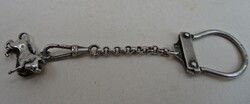 Különleges régi ezüst kulcstartó