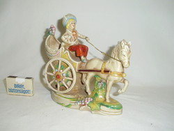 Lippelsdorf, German porcelain baroque carriage man, boy - nipp, figurine