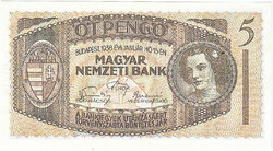 Hungary 5.Pengő replica 1938 unc